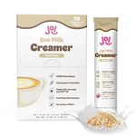 Oat Milk Coffee Creamer, Sweetened 10ct Carton by JOI - Superfood, Vegan, Dairy Free, Plant Based, Kosher, Shelf-Stable, Barista, Fortified with Calcium. Use in Coffee or Protein Shakes. Single Serve.