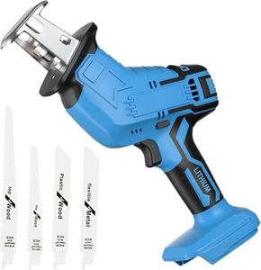 Cordless Reciprocating Saw for Makita 18V Battery (No Battery), Brushless Reciprocating Saw 3500SPM Stroke Speed with 4 Blades for Metal/Wood/PVC Cutting Tool