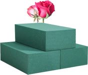 Ximoryn Floral Foam Blocks Pack of 3 Green Wet & Dry Flower Foam for Fresh (22 * 10 * 7CM) & Artificial Flower Arrangement, Plant Foam, Florist Supplies for DIYs, Arts, Crafts & Weddings