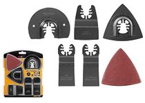 KROST Oscillating Multifunction-Tool accessories 15-Piece Multi Purpose for Sanding Scraping Cutting Polishing Grinding Grout Removal.