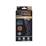 Copper Fit Energy Compression Socks Compression Knee High Socks (L/XL, Black), black, Large-X-Large