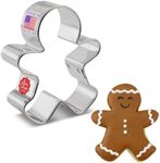 Happy Gingerbread Man Cookie Cutter, 3" by Ann Clark Cookie Cutters