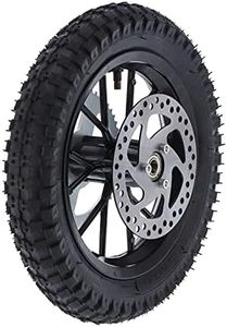 Akozon Rear Wheel, 12.5 x 2.75 Inch Mini Pocket Bike Rear Wheel Replacement for Coolster 49cc 2-Stroke Mini Dirt Bike QG-50
