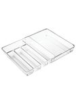 iDesign 57430 Linus Expandable Cutlery Organizer, 28.5 x 36 x 5.5