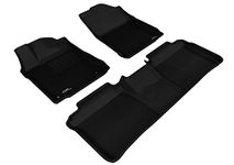 3D MAXpider L1TY13001509 All-Weather Floor Mats for Toyota Avalon 2013 2014 2015 2016 2017 2018 Custom Fit Car Floor Liners, Kagu Series (1st & 2nd Row, Black)