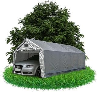 Zeltgarage - Carport PVC 400x600x305 cm - Lagerzelt - Unterstand - Weidezelt - Autozelt - Fahrradgarage wetterfest - Motorradgarage - Geräteschuppen - Gerätehaus - Plane Pavillon - Partyzelt 4x6
