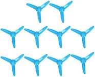 Agatige 10PCS 3-Blades Tri-Blade Propellers, CW & CCW 2mm Hole ABS Plastic Propellers Lightweight Remote Control Boat Propellers for FPV Racing Drone Quadcopter Frame Kit DIY Toy Models