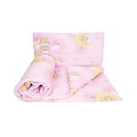 2 Piece Baby Children Quilt Duvet & Pillow Set 80x70 cm to fit Crib or Pram (Ladders Pink)