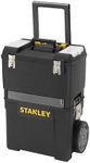 STANLEY Mobile Work Centre Toolbox, 2-in-1 Rolling Workshop with Stackable Units, Removable Toolbox, and Swivel Storage Carousel, 1-93-968