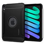 Spigen Rugged Armor Designed for 8.3 inch iPad Mini 7 Case A17 Pro (2024), iPad Mini 7th/6th Generation Case (2024/2021) - Matte Black