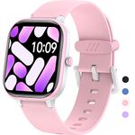 HENGTO Kids Fitness Tracker for Kids,IP68 Waterproof Activity Tracker,Pedometer,Heart Rate Sleep Monitor,19 Sport Modes Health with Pedometer,Great Kids Gift for Girls (Pink)