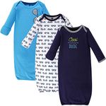 Hudson Baby Cotton Gowns Nightgown, Cool Little Dude, 0-6 Months