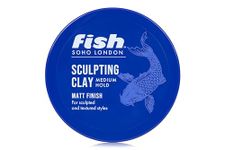 FISH Original Fish Sculpting Hair Clay, Mens Hair Styling Product Suitable for Short & Medium Length Hair. Stylist & Barber Used, Medium hold, Matt Finish, 70ml