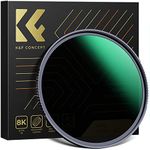 K&F Concept 77mm ND64 Filter, Waterproof 6 Stop Neutral Density Filters with 28-Layer Coating Fixed ND for Camera Lens (Nano-X Series)