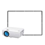 Home theather Projector with Bonis 100” Theater Screen