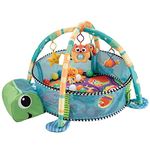 AASHRO MALL 3 in 1 Baby Play Mats Turtle Baby Gym Living Village Smart Activity Gym Deluxe Play Table for Toddlers - in The Ocean Journey of Discovery Activity Gym