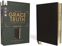 NASB, The Grace and Truth Study Bible (Trustworthy and Practical Insights), Large Print, European Bonded Leather, Black, Red Letter, 1995 Text, ... Leather, Red Letter, 1995 Text, Comfort Print