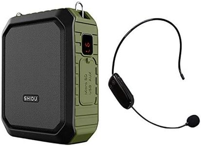 Wireless Voice Amplifier Bluetooth Teacher Microphone 18W Waterproof Portable Voice Amplifier Headset Mic Rechargeable Voice Enhancer Personal Microphone for Classroom Outdoors