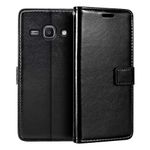 Samsung Galaxy Ace 3 Wallet Case, Premium PU Leather Magnetic Flip Case Cover with Card Holder and Kickstand for Samsung Galaxy Ace 3