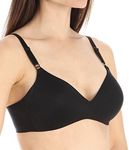 Warner's Women's No Side Effects Wire-Free Contour Bra, Black, 34B