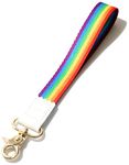 DQL Love wins. key straps keychain, wrist lanyard for keys, key chain lanyard wristlet Pride Keychain LGBTQ (RAINBOW)…