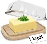 Tydi Glass Butter Dish with Glass L