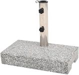 vidaXL Parasol Base Granite Rectangular 25 kg Outdoor Umbrella Stand Holder