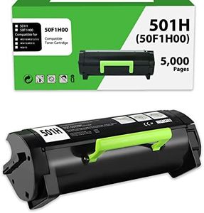 WEYNUONY 50F1H00 501H Toner Cartridge Compatible Replacement for Lexmark 501H 50F1000 for MS310dn MS312 MS410dn MS510dn MS610dn MS312dn MS315dn MS415dn(5,000 Pages 1 Pack Black)