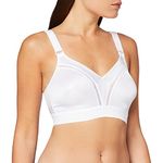 TriAction Womens Workout N Sports Bra, White, 34C UK