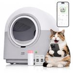 Automatic Litter Box Self Cleaning HHOLOVE with 360° Safety Sensors, Odor Control, Real-Time Health & Weight Monitor, Ultra-Quiet, 60L Large Capacity for Multiple Cats, with 1 Roll Liner, 2026 Version