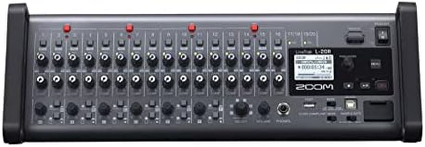 ZOOM LiveTrak L-20R rack-mountable digital mixer & recorder, 20-track recorder and multi-channel audio interface for live recording, stage & studio, UK-Version