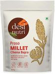 Desi Nutri Proso Millet Grains | Millets | Natural Grains | Varigulu | Baragu | Chena Bajra | Proso Millet - 500 gms | Rich in Fiber and Protein, Pack of 1