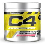 C4 Original Beta Alanine Sports Nutrition Bulk Pre Workout Powder for Men & Women | Best Pre-Workout Energy Drink Supplements | Creatine Monohydrate | Strawberry Margarita | 30 Servings