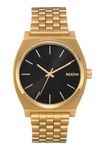 Nixon Time Teller A045. 100m Water Resistant Watch (37mm Stainless Steel Watch Face), All Gold/Black Sunray, One Size, Time Teller