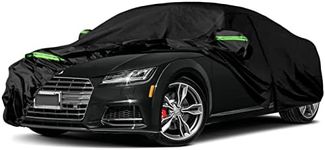 Waterproof Car Cover Replace for 2006-2024 Audi TT/TTS, 6 Layers All Weather Car Cover with Zipper Door & Windproof Bands for Snow Rain Dust Hail Protection (TT)