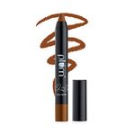 Plum Twist & Go Matte Lipstick | Ceramides + Hyaluronic Acid | Airbrushed Finish | Long Lasting | 100% Vegan & Cruelty-Free | Double Truffle - 129 (Warm Brown)