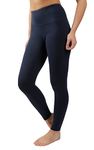 90 Degree By Reflex High Waist Power Flex Tummy Control Leggings - Dark Navy - XS