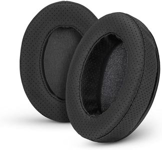 Brainwavz Perforated Thick Memory Foam Ear Pads for ATH M50X, M40X, Steelseries Arctis, HyperX Cloud & Alpha, Logitich G Pro & Many More Headphones, Black