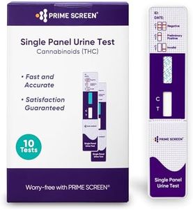 Prime Screen [10 Pack] Marijuana Drug Test Kit - The Most Accurate Medically Approved Urine Drug Screening Test - Detecting Any Form of THC Cannabis - WDTH-114