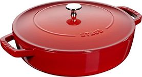 STAUB - Braiser with Self Basting Spikes | 4-Qt. | Cherry