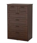 Ikea SONGESAND Chest of 6 Drawers, brown82x126 cm (32 1/4x49 5/8 ")