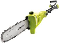 Sun Joe 24V-PS8-LTE 24-Volt 8-Inch, 14-Foot Reach, Cordless Telescoping Pole Chain Saw w/8-Inch Cutting Bar, Auto-Oiler, Adjustable Pole Head for Tree Trimming, Kit (w/2.0-Ah Battery + Quick Charger)