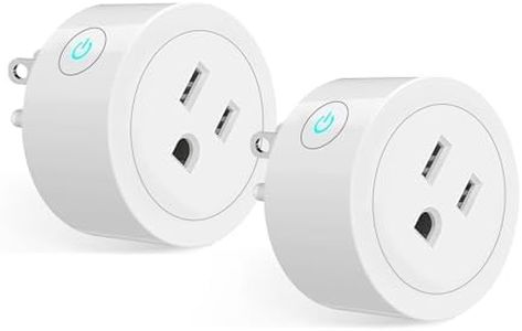 MOES Smart Dimmer Plug 2 Pack, Plug in Lamp Dimmer Outlet for Dimmable LED, CFL, Halogen and Incandescent Bulbs, Brightness Adjust Socket, Tuya App Control, Work with Alexa and Google, 2.4GHz WiFi