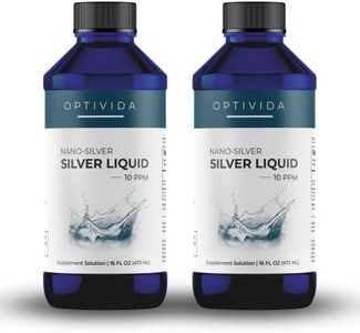 Optivida Health- Nano Silver Liquid for Immune Support, All Natural & Promotes A Healthy Immune System Liquid Solution 10PPM (2 Pack)