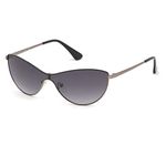 GUESS UV Protected Cat Eye Women's Sunglasses - (GU7630 00 05B|99|Smoke Gradient Color Lens)