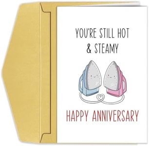 Happy 6th Anniversary Card, Iron Anniversary Card for Husband Wife, 6 Years Anniversary Card Gift for Him Her, Sixth Wedding Anniversary Card