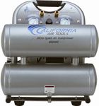 California Air Tools CAT-4620AC Ultra Quiet and Oil-Free 2.0 HP 4.0 Gallon Aluminum Twin Tank Electric Portable Air Compressor, Silver