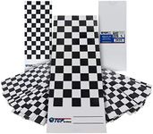 TCP Global Paint Color Matching Spray Out Cards (Pack of 100) - Checkered Test Panels for Coating Coverage, Hiding Power, Sheen, Metallic Flow - Check Color Accuracy - Automotive, Bodyshop Spray Gun