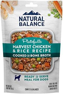 Natural Balance Platefulls Homestyle Harvest Chicken & Rice | Adult Grain-Free Wet Dog Food | 9-oz (Pack of 12)