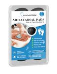 Orthostride Metatarsal Pads for Women, Ball of Foot Cushions for Pain Relief, Comfortable Forefoot Support for Metatarsalgia and Morton's Neuroma, 1/3 Inch Thick Self-Adhesive Foot Pads, 2 Pairs M